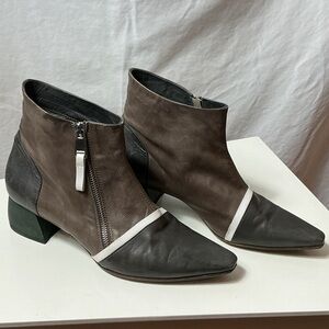 IXOS Italian Multi Color Leather Ankle Boots